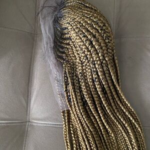 Golden Braided Lace Front Wig